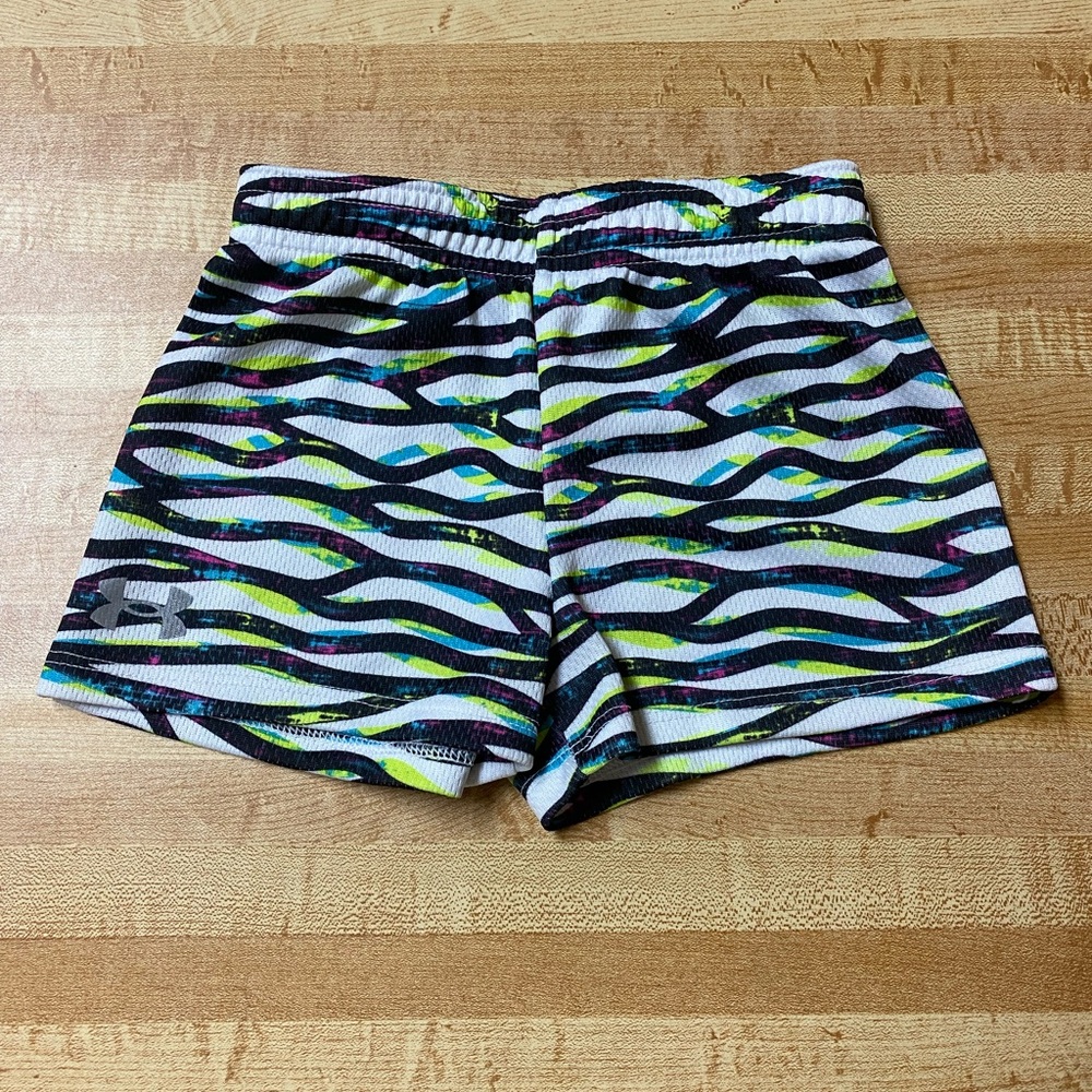 Under Armour Multicolor Striped Shorts for girls